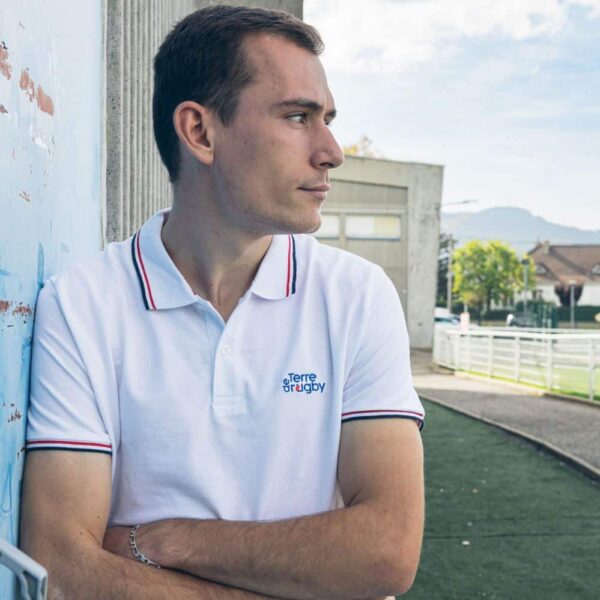 Polo Homme French Touch bleu blanc rouge