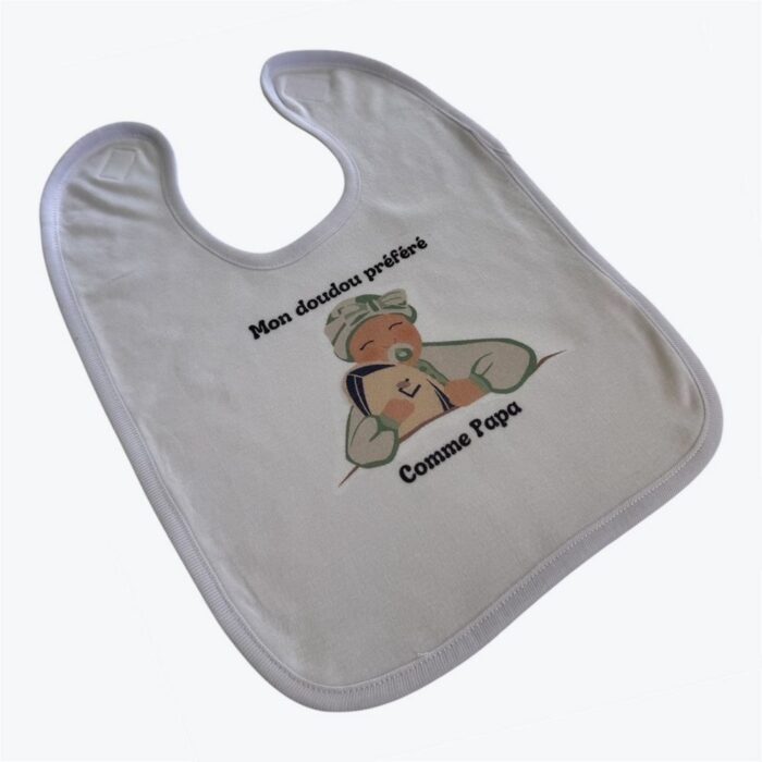 Bavoir personnalisable bébé terre de rugby – Image 7